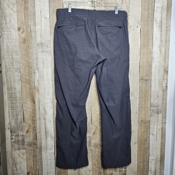 Lib Tech Blue Pants Classic Fit Size 34x30 Hiking Travel Outdoors Zip Pockets - Picture 4 of 10